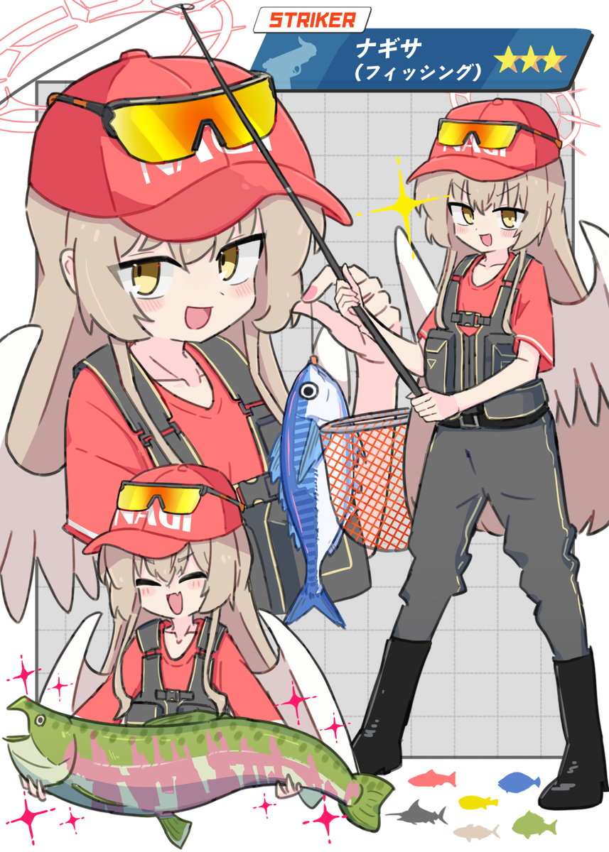 本格的に釣りを楽しむナギサ様