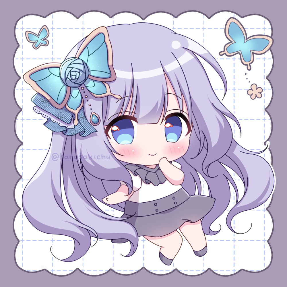 ちょうちょ髪飾りの女の子?