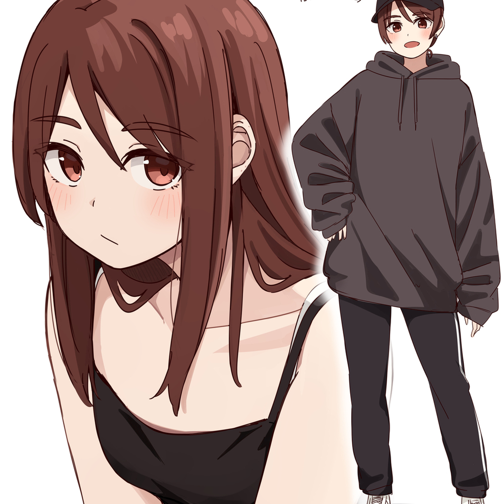 中性的でボーイッシュな感じの服装した時のこういうギャップ好き