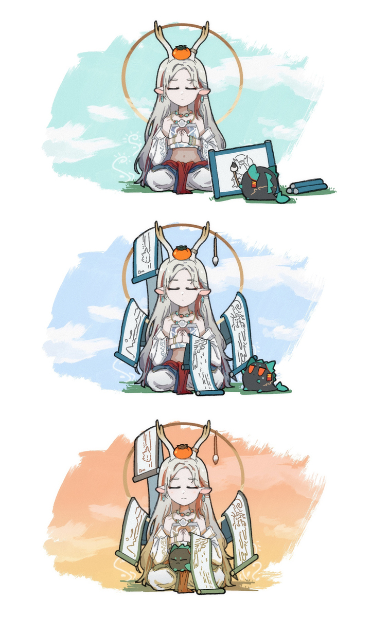夕泡泡与九色鹿