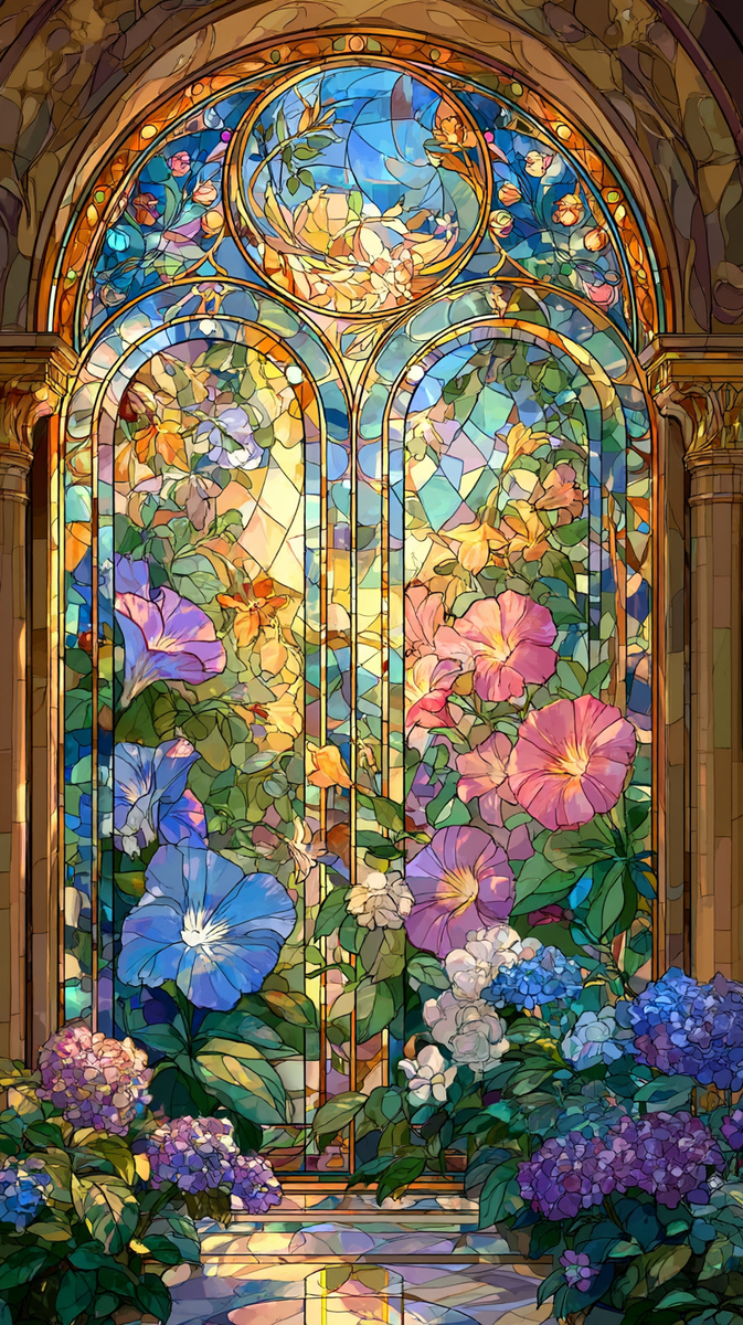 花咲くステンドグラス