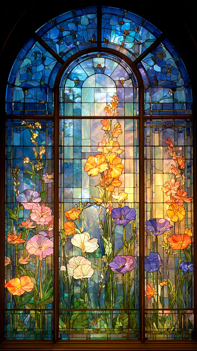 花咲くステンドグラス