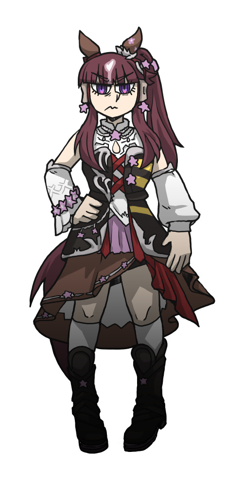 Helltaker立ち絵風ステゴ一族+マックちゃん