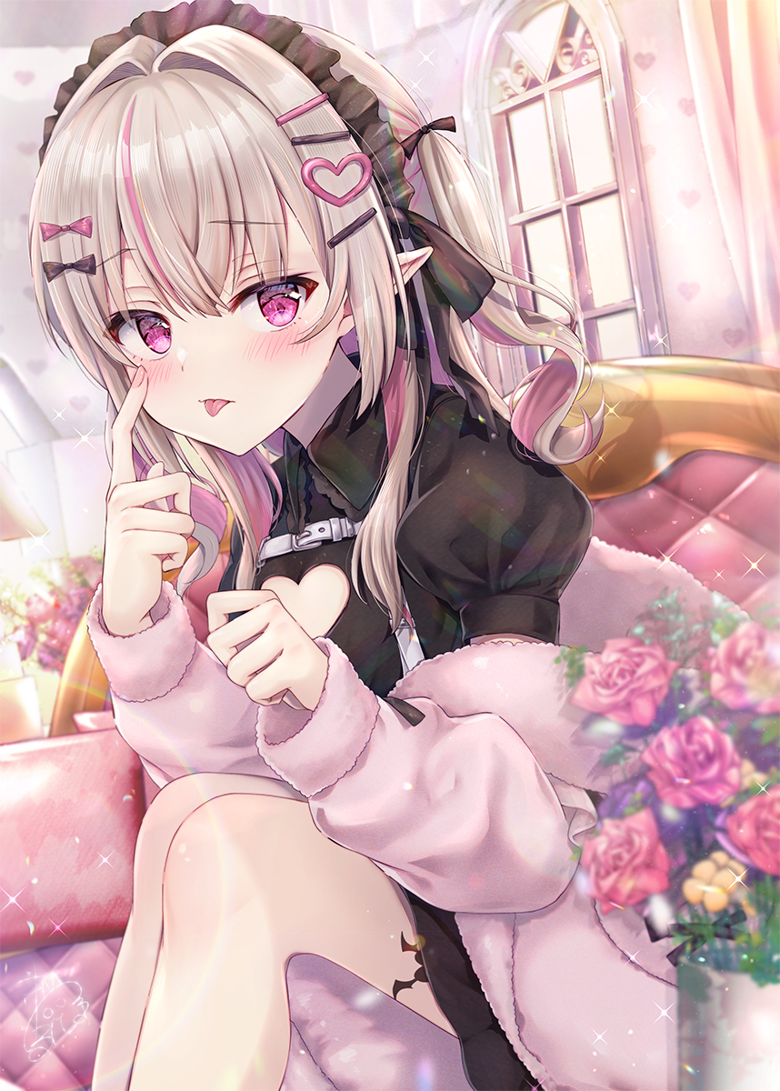 あ、あんまりじっと見ないで！べっ