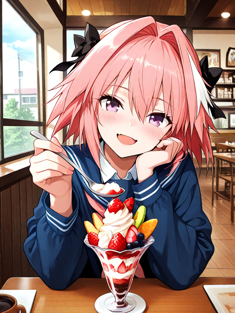 あーん♡てしてくれる男の娘