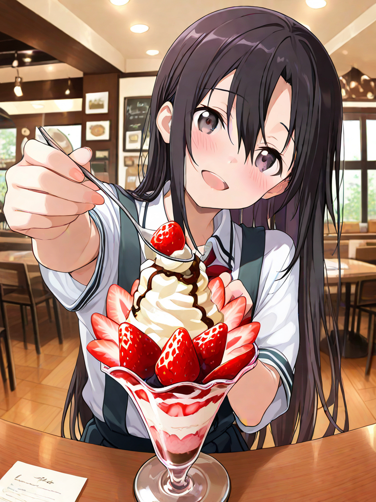 あーん♡てしてくれる男の娘