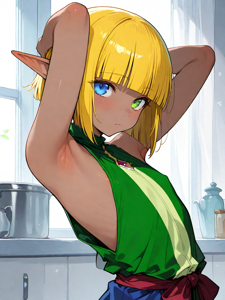男の娘の脇