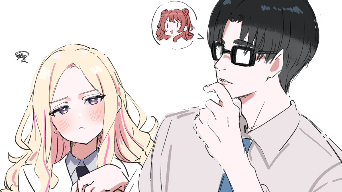 先輩とビデオ通話してる星南。