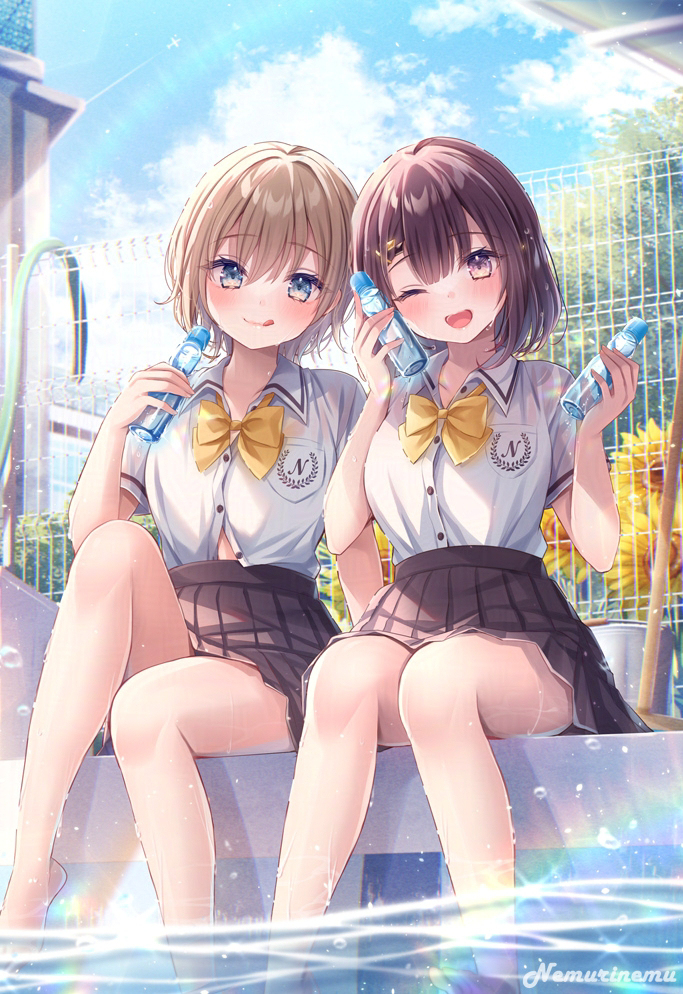 「こっち来て、いっしょに涼も♪」
