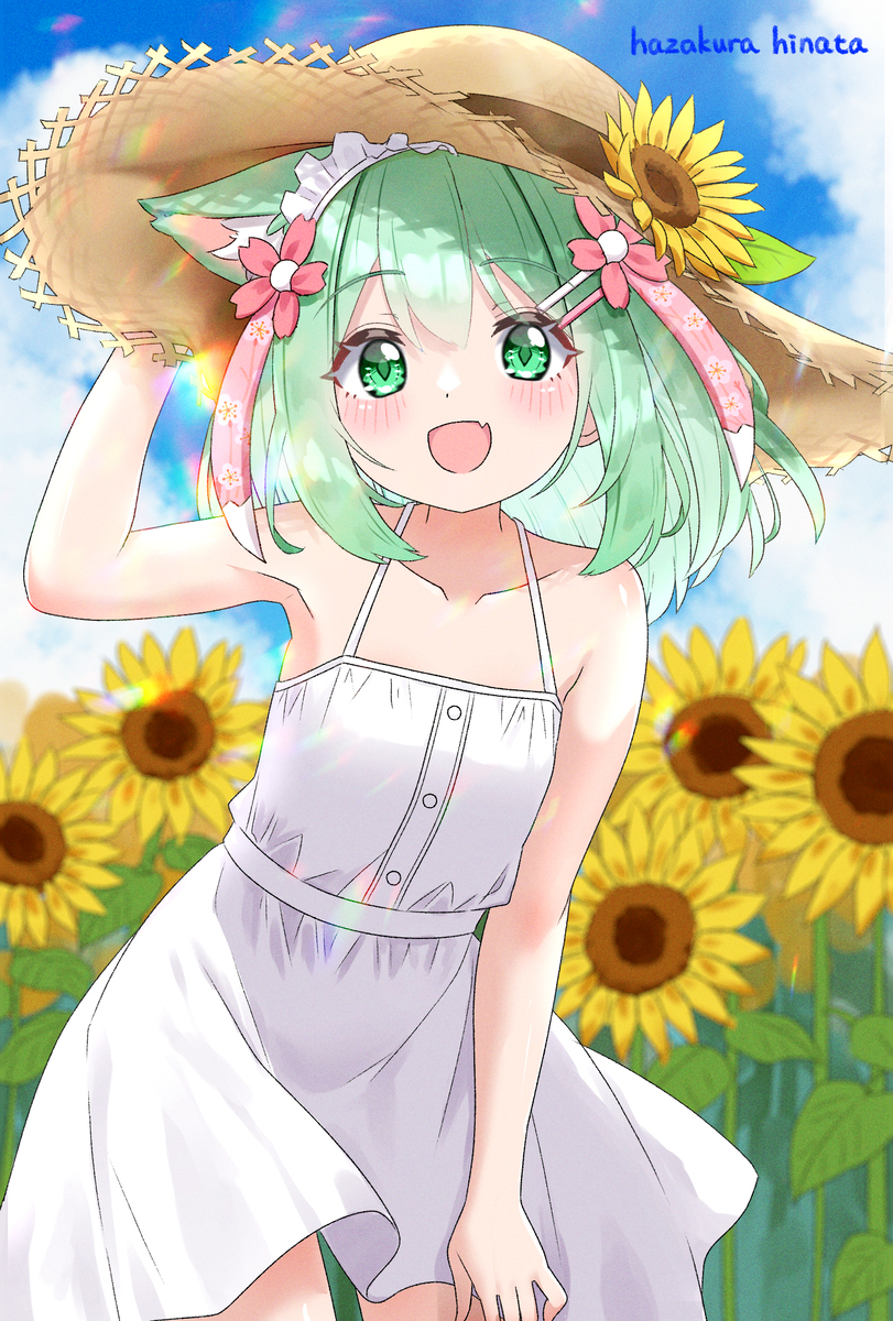 白ワンピを着てみました！