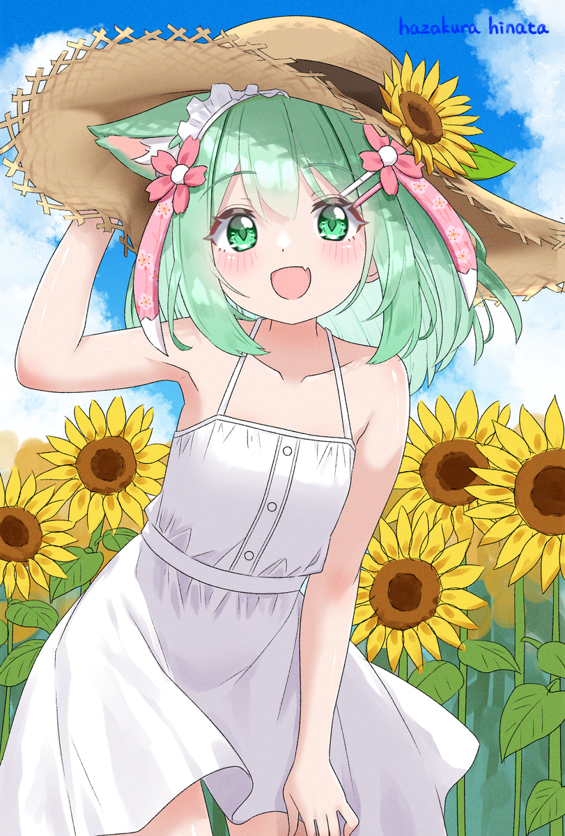 白ワンピを着てみました！