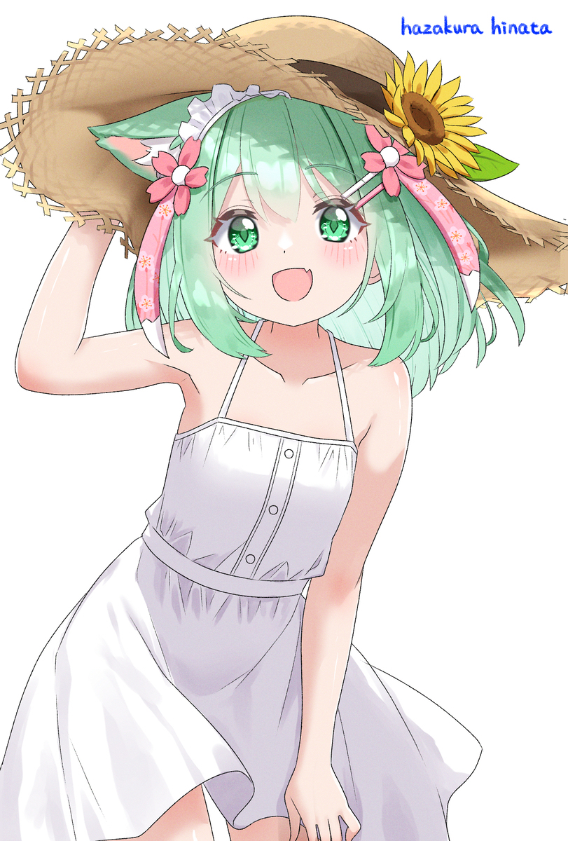 白ワンピを着てみました！