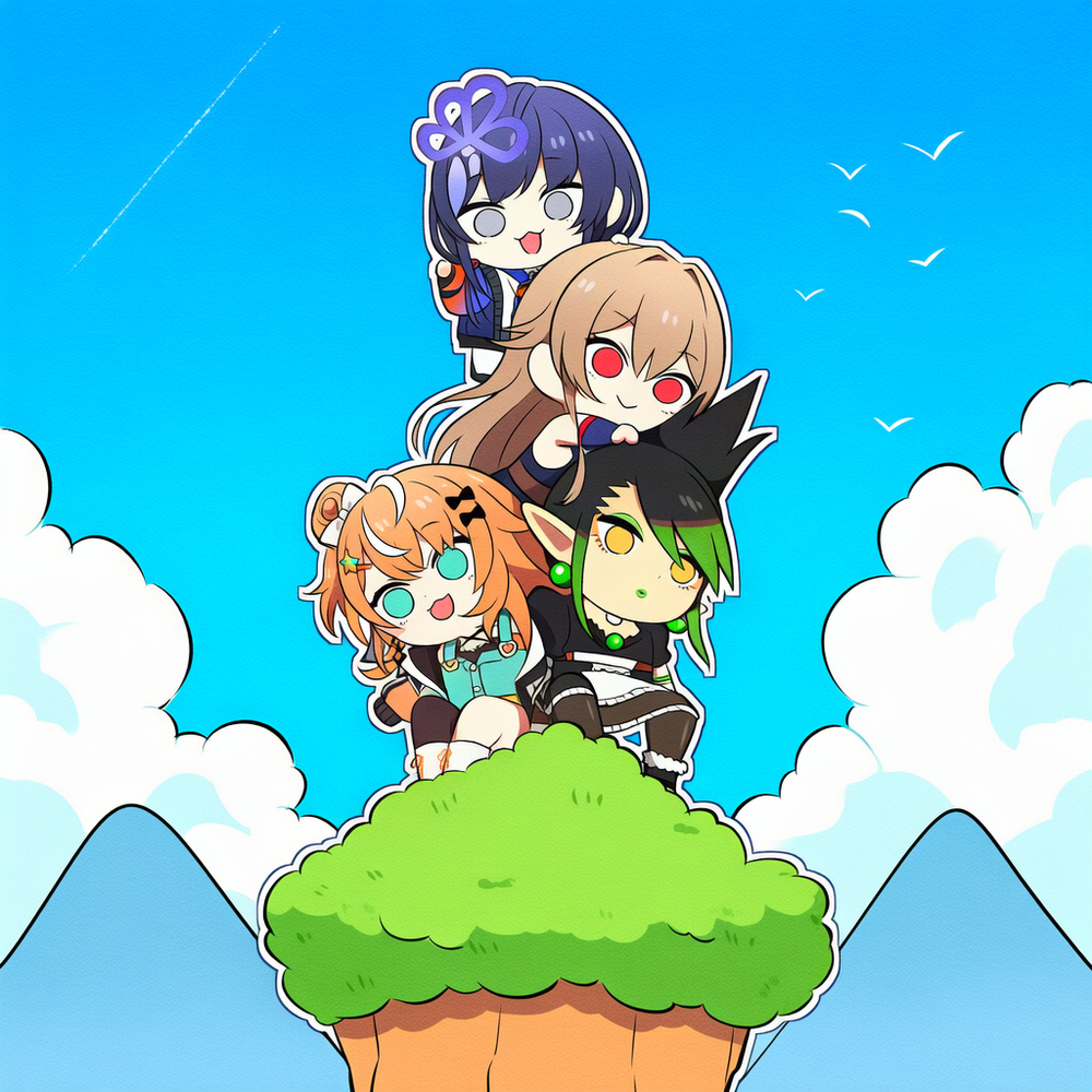 NovelAI めちゃかわ連合PEAKコラボイラストまとめ