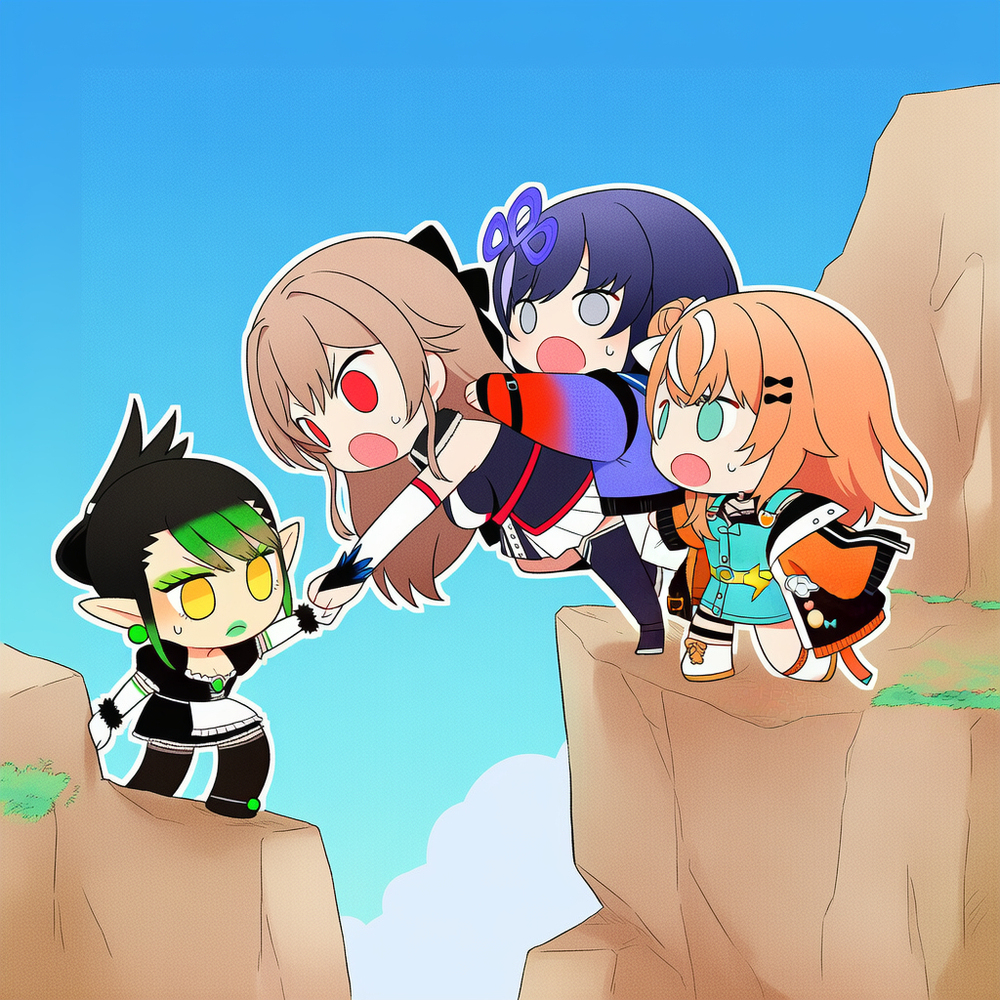 NovelAI めちゃかわ連合PEAKコラボイラストまとめ