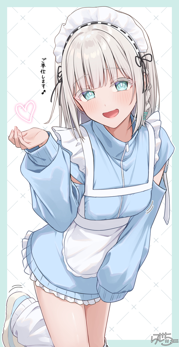 ジャージメイド銀髪ちゃん