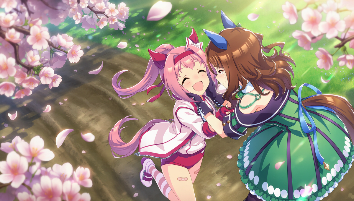 「キングちゃん！久し振り！また一緒に走れるね！」