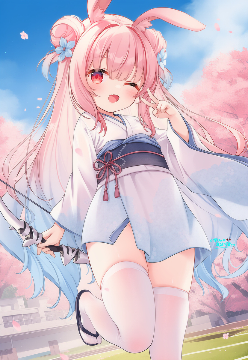 【约稿】可爱樱花兔兔