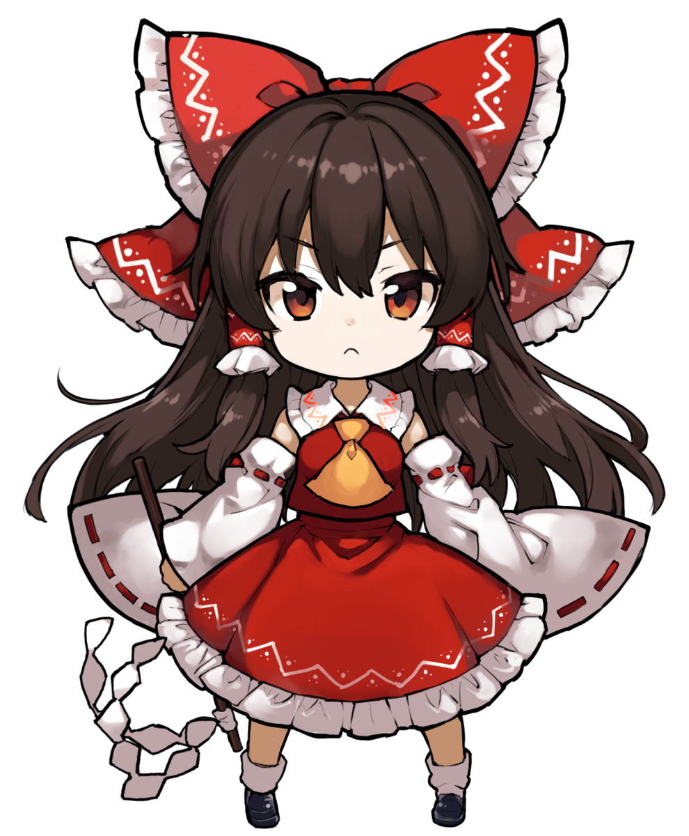 中デフォルメ霊夢＋魔理沙
