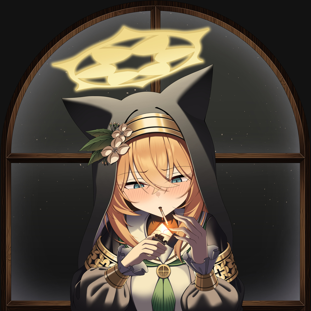 タバコを吸うマリー???