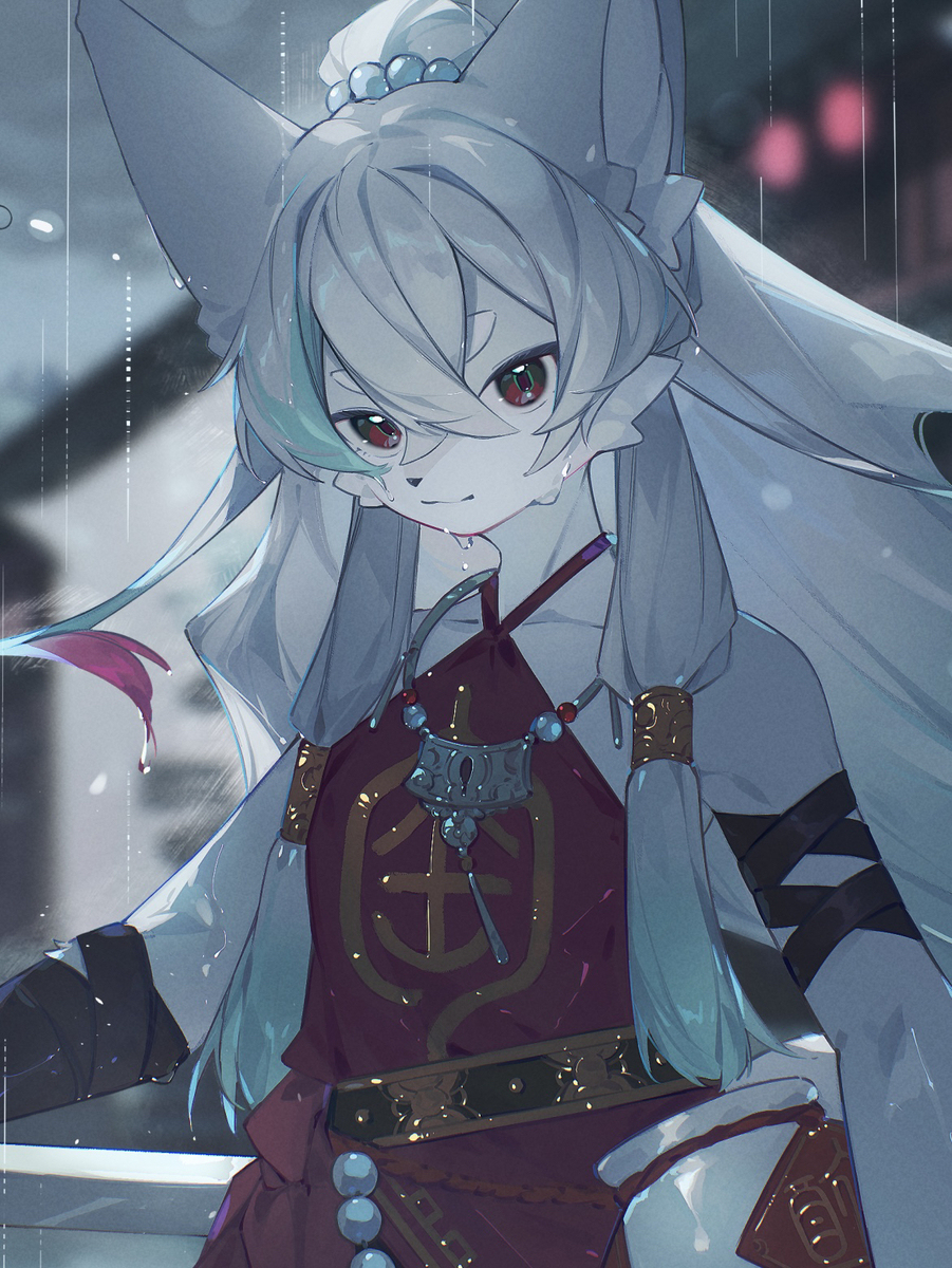 雨の街
