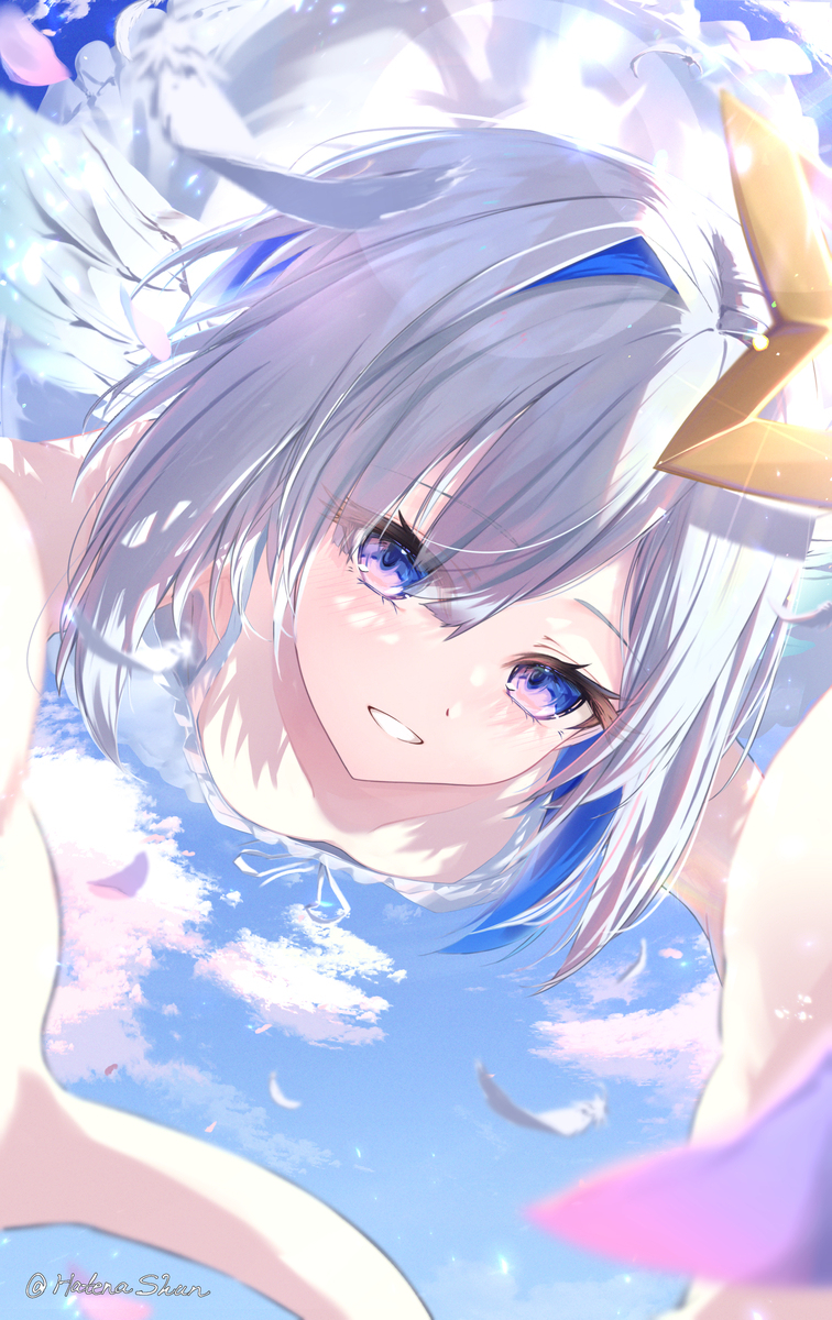 空の水面に