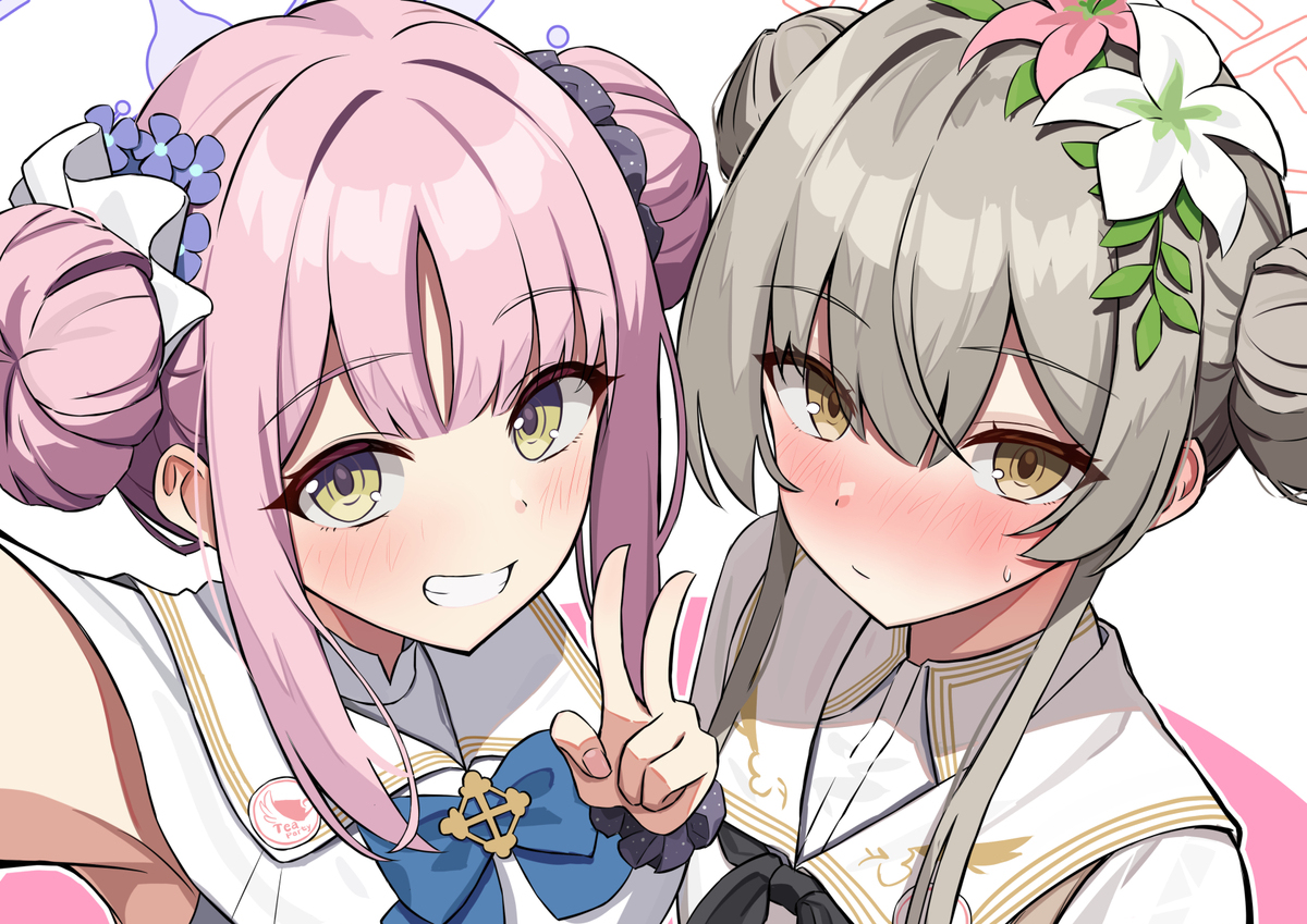 おそろいの髪型