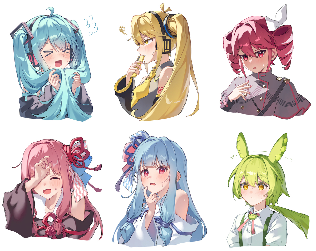 最近描いてた照れ顔まとめ