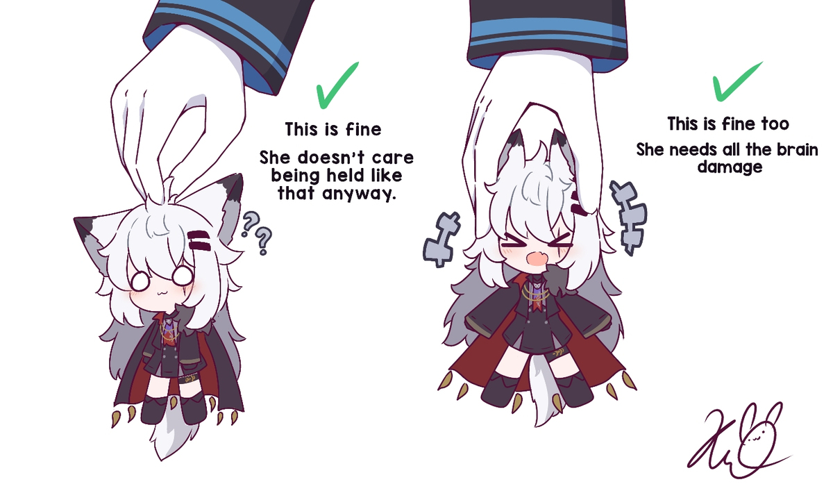 How to hold Suzumom and Lappy