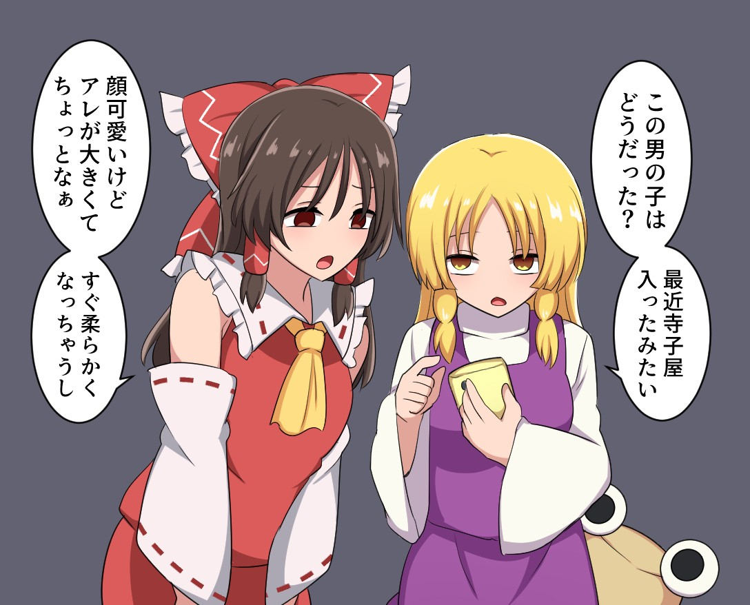 みんなの相談役の霊夢さん