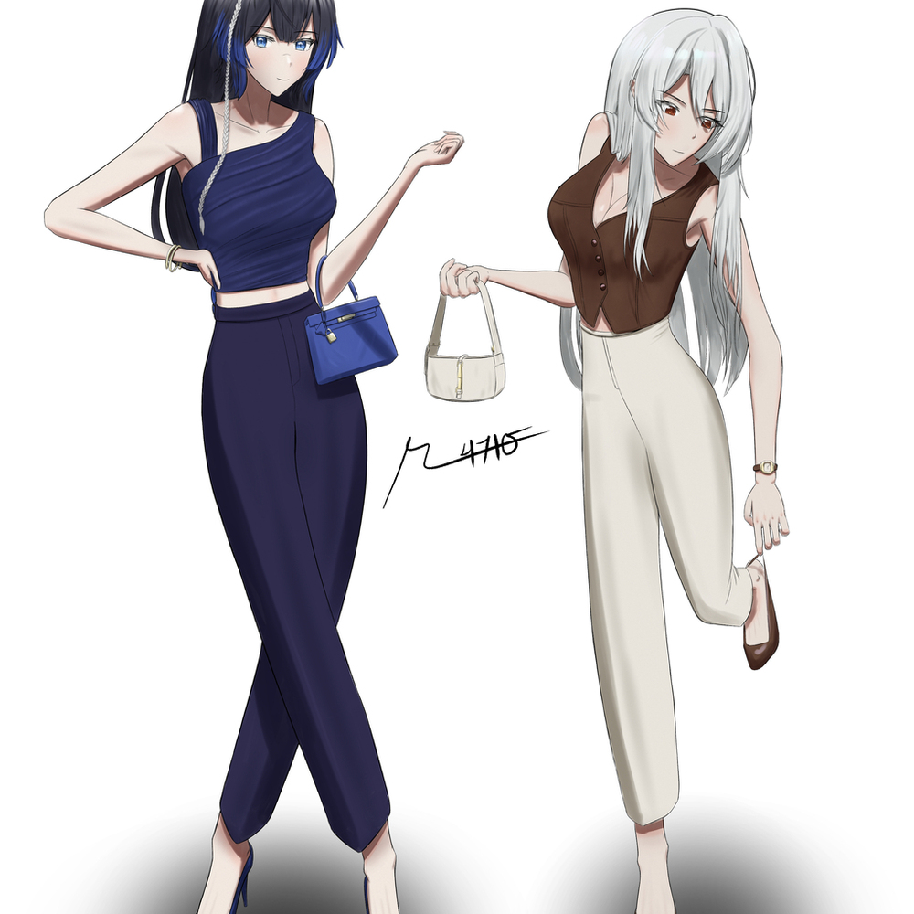 Casual Katya and Nerida (study)