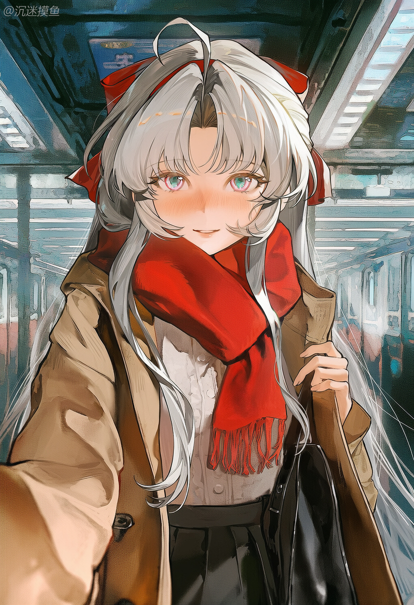 “阿漂，一起坐电车回家吧。”