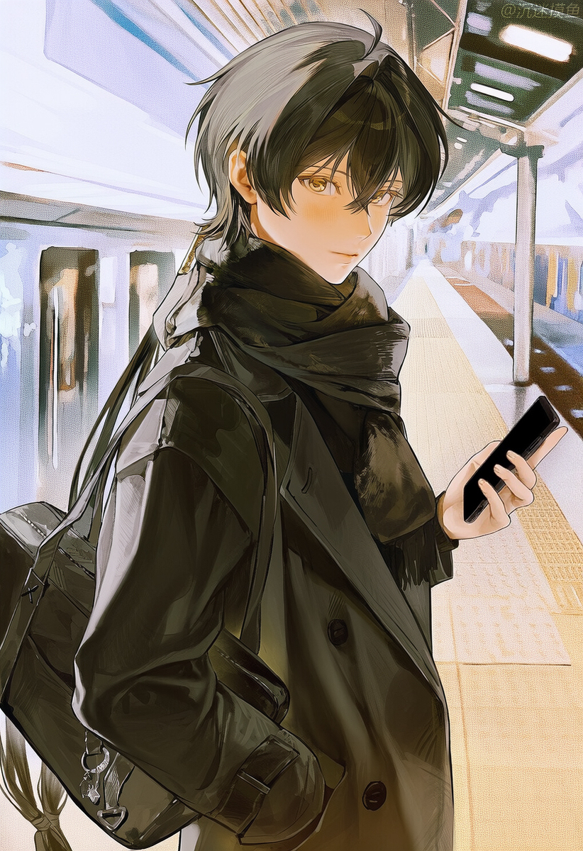 “阿漂，一起坐电车回家吧。”