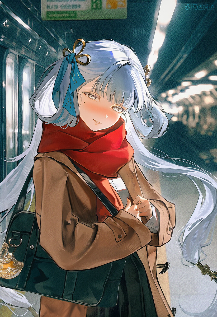 “阿漂，一起坐电车回家吧。”