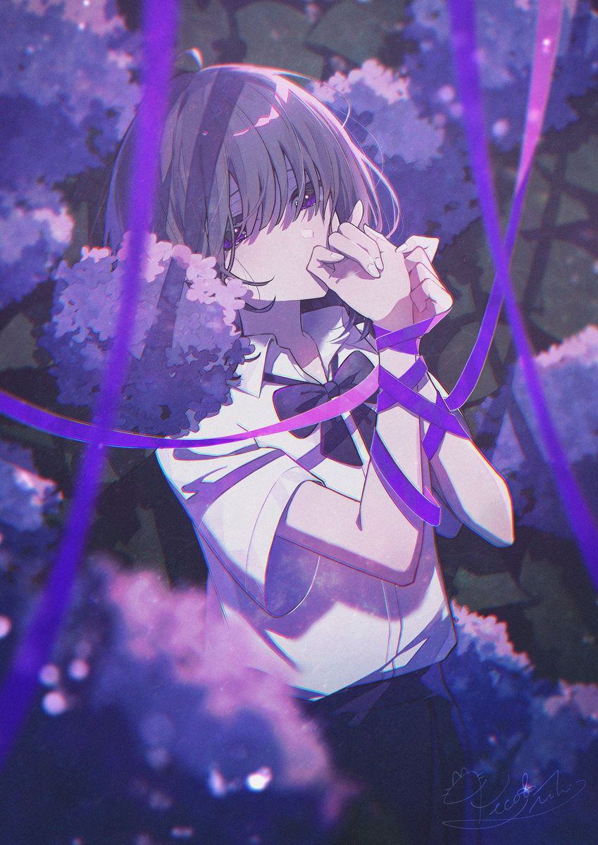 幽閉の紫陽花