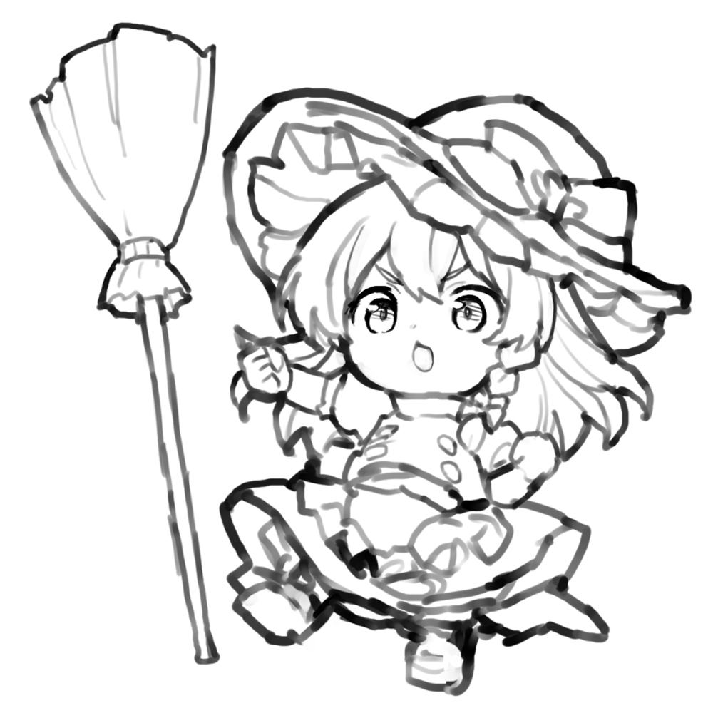 中デフォルメ魔理沙