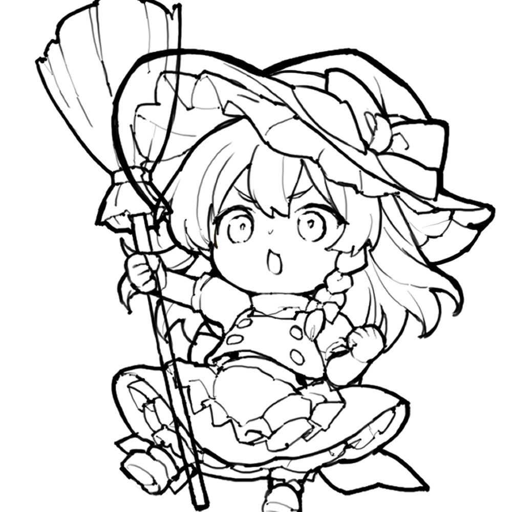 中デフォルメ魔理沙