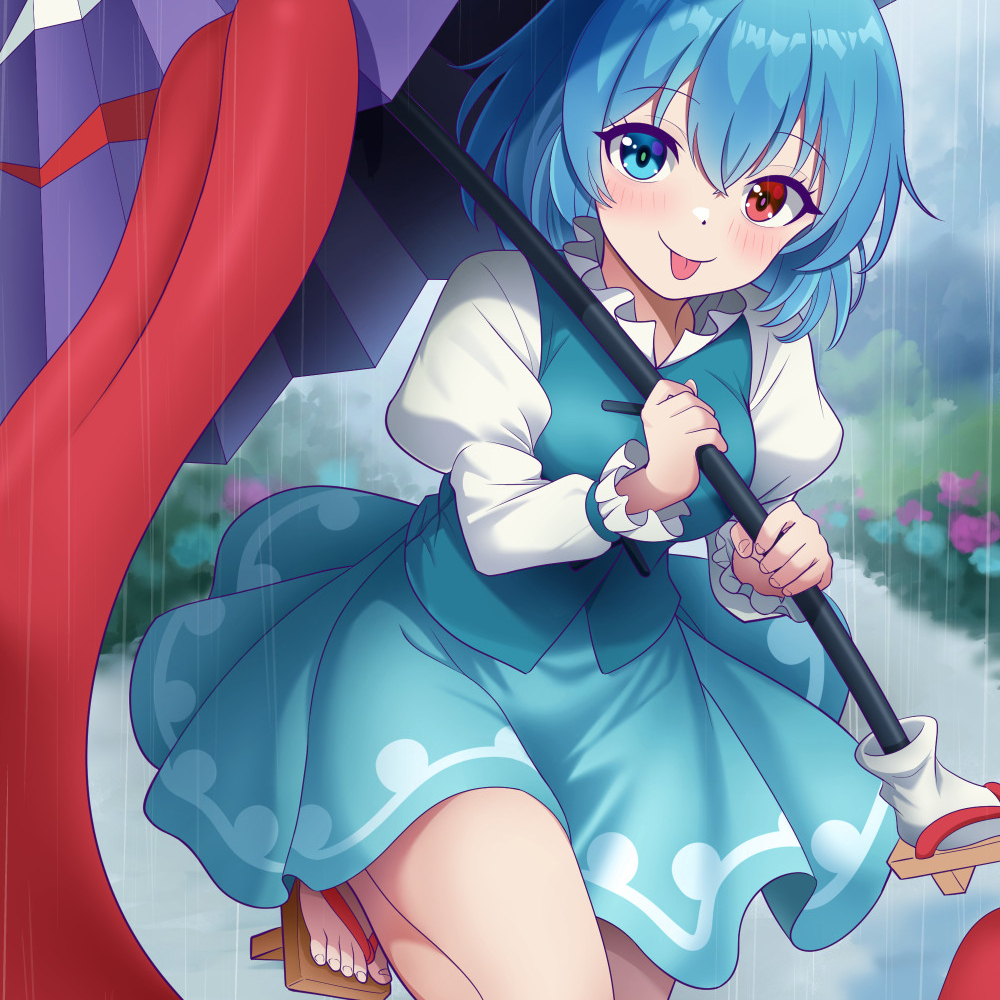 梅雨の唐傘お化け