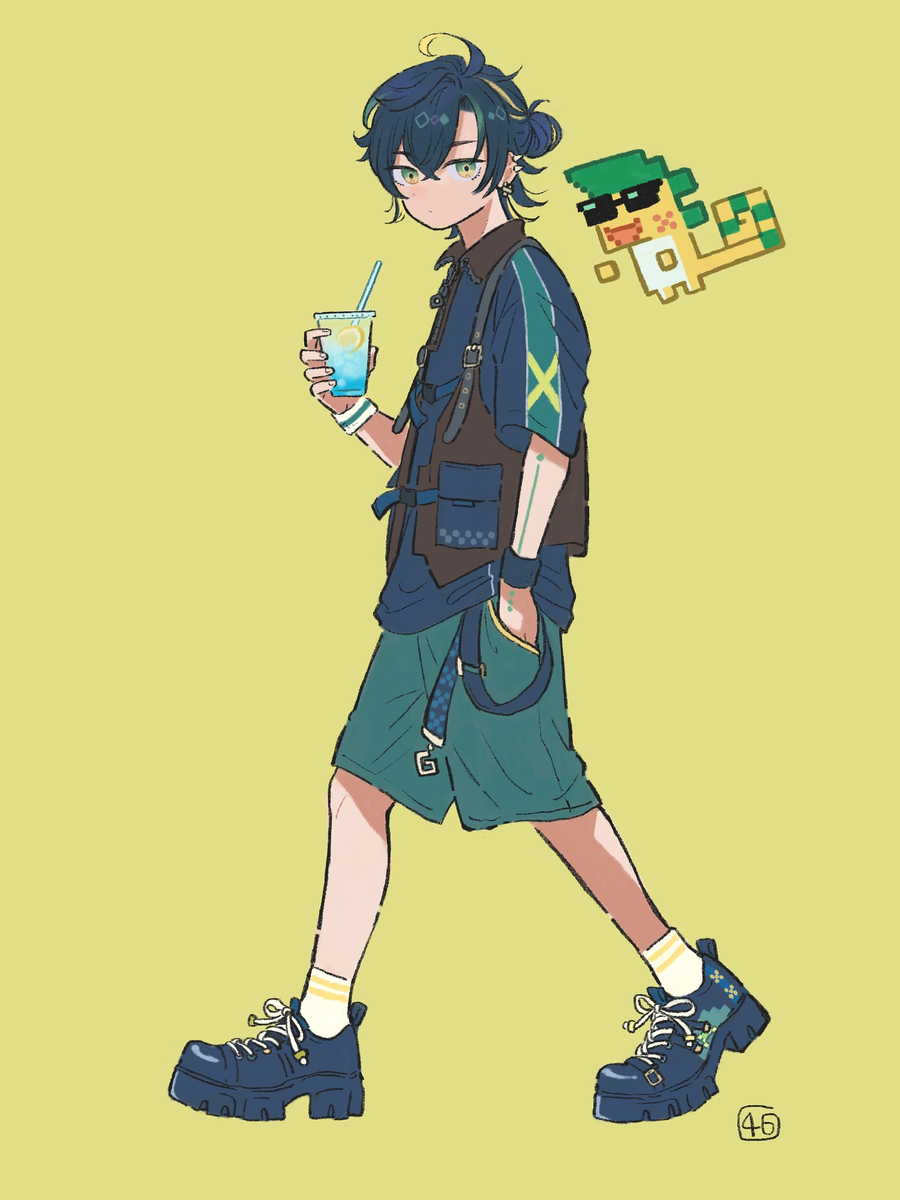 アパレルコラボ服を着てるキィニチ