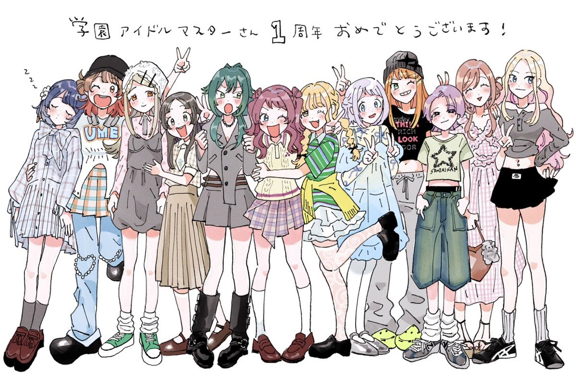 学マス一周年イラスト