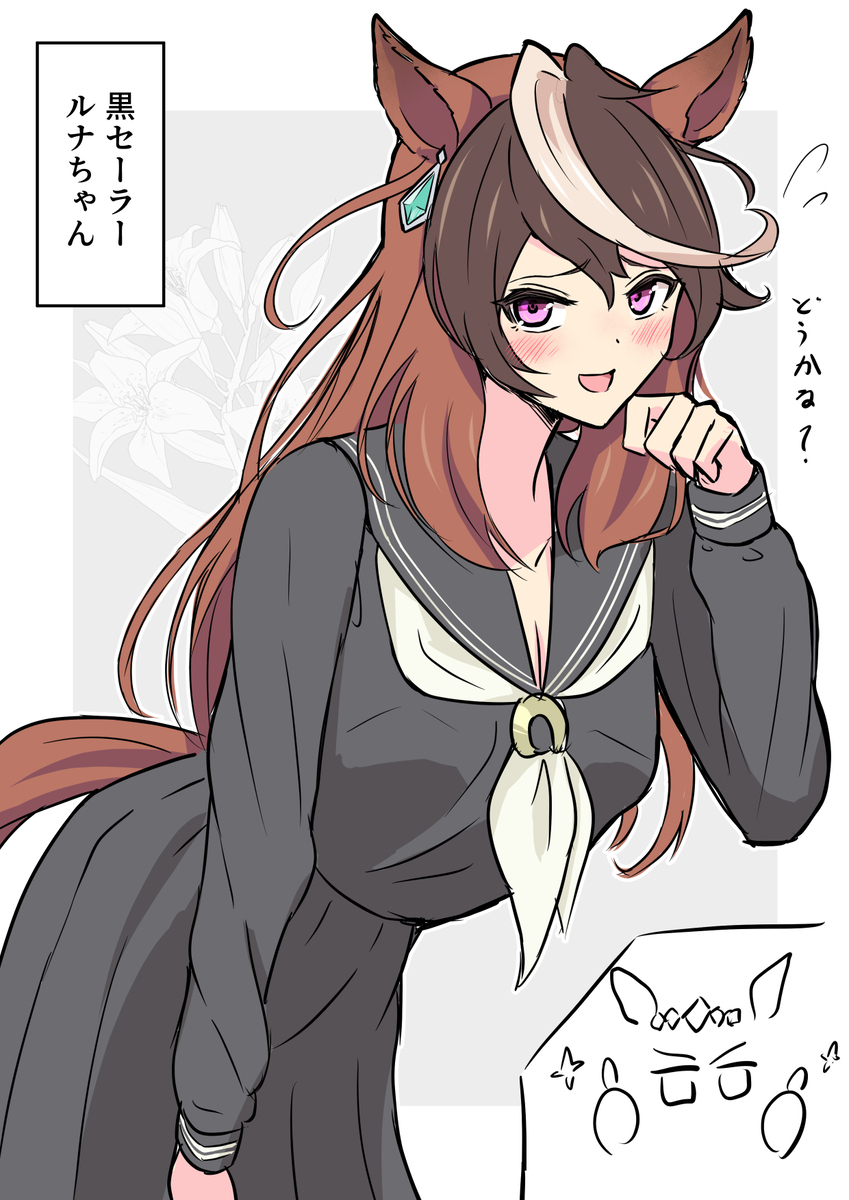 黒セーラールナちゃん