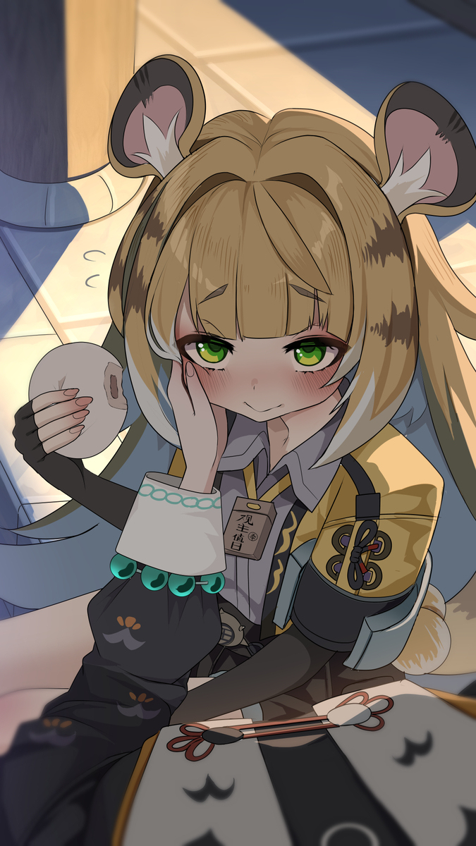 フーフー先輩をさわっている時のリンの視界