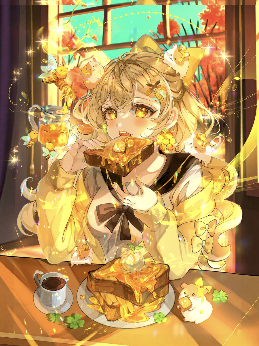 【ハニートースト🍯×ハムスター🐹✨️】