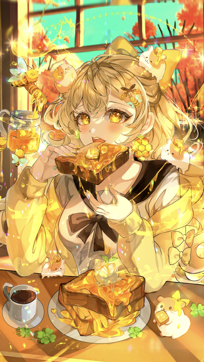 【ハニートースト🍯×ハムスター🐹✨️】