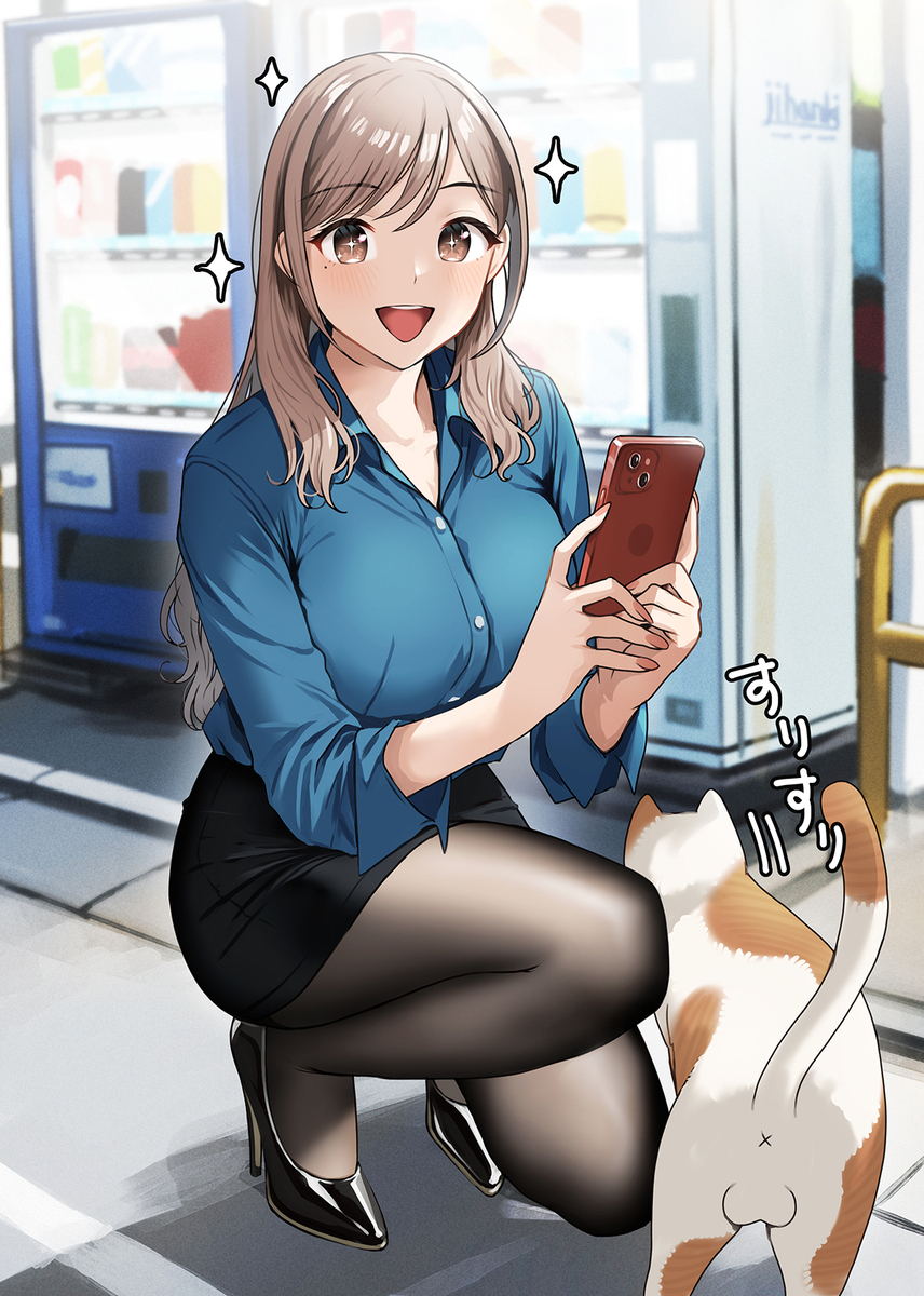 道端の猫を撮ろうとしたらスリスリしてきた