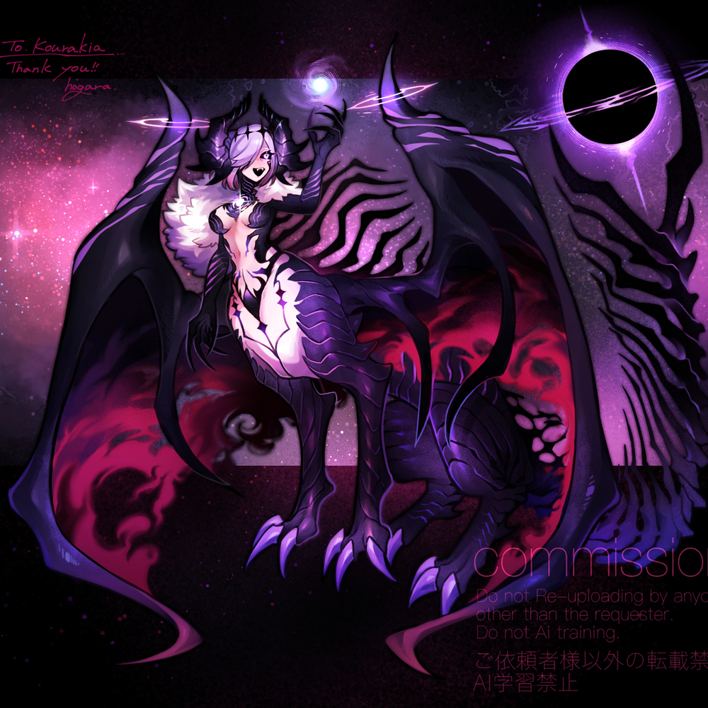 【Skeb】ドラゴンタウル & フルドラゴン化デザイン
