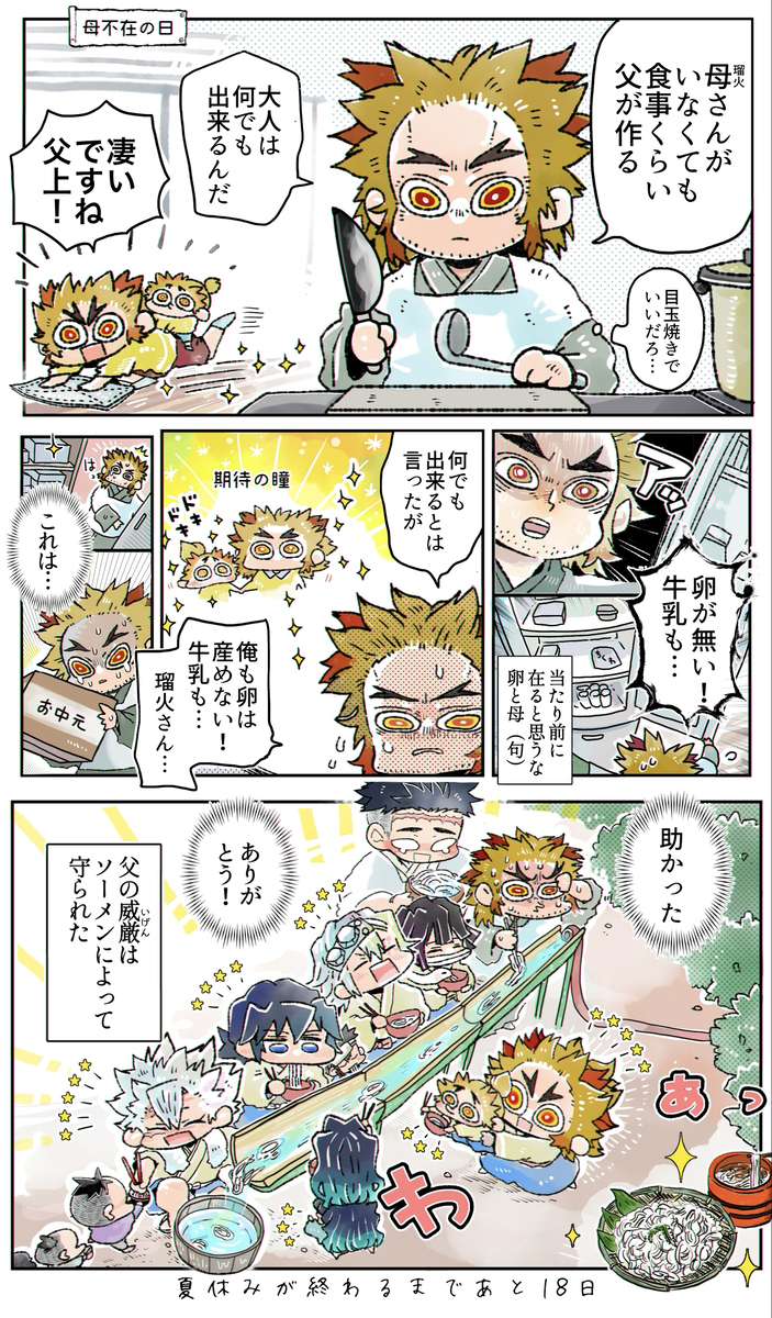 【ちっちゃい煉獄兄弟のちっちゃいなつやすみ】/前半戦