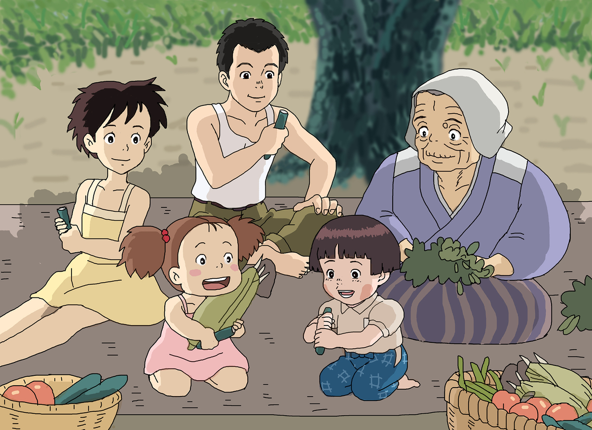 「火垂るの墓」の清太と節子を劇場公開時に同時上映だったよしみで…