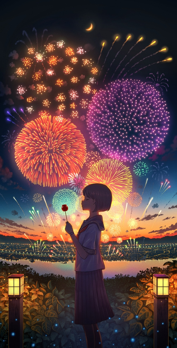 夜空に花束