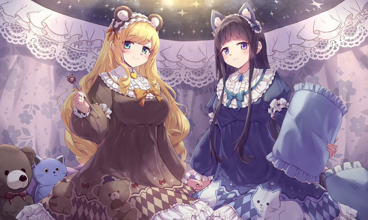 クマさんと猫ちゃん