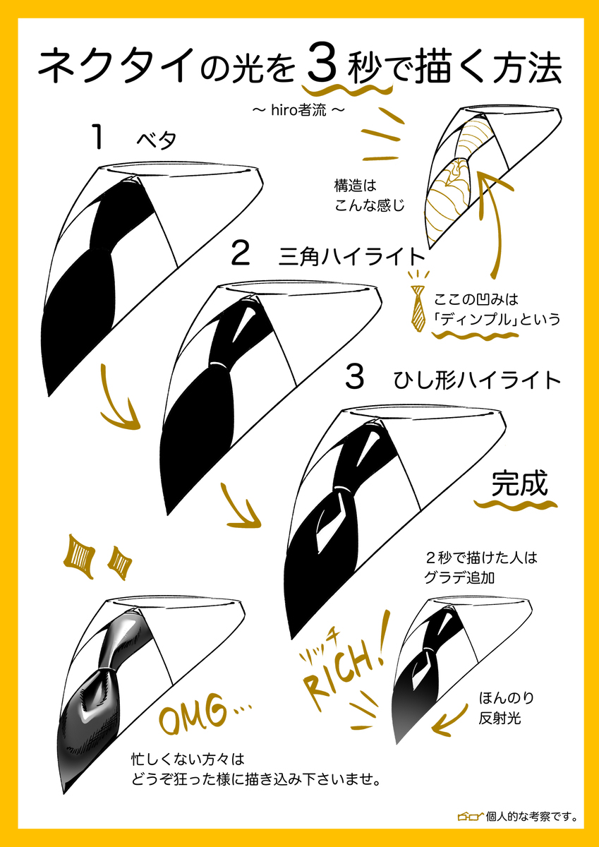 スーツの描き方講座